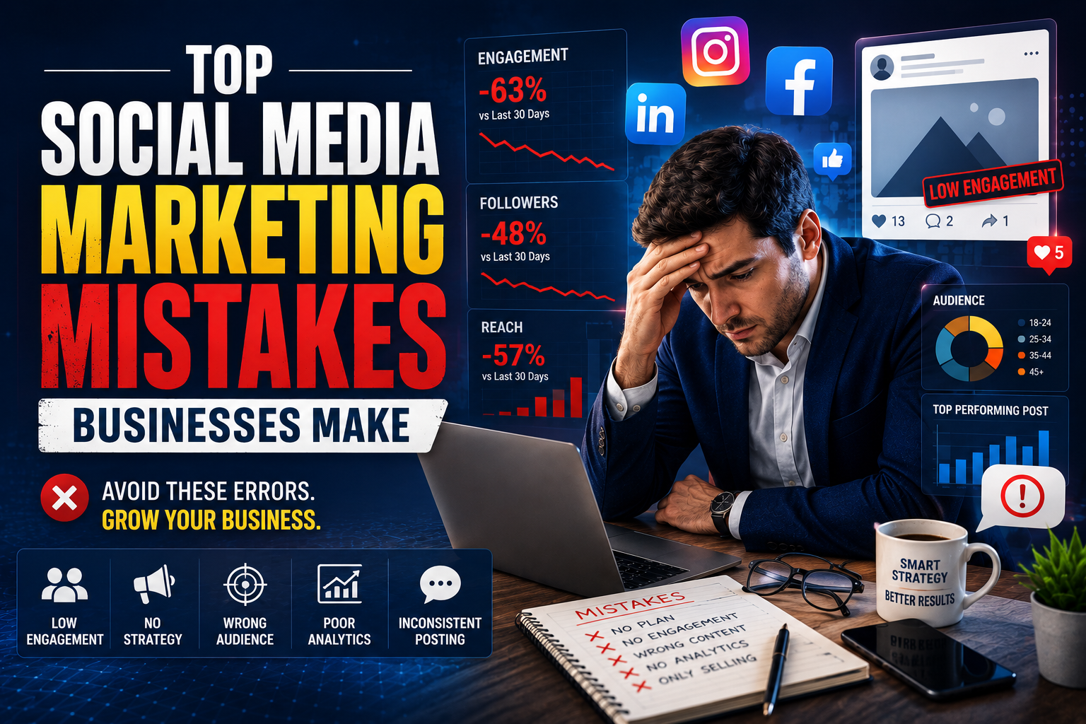 10 Social Media Marketing Mistakes That Hurt Business Growth