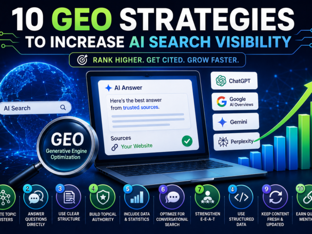 10 GEO Strategies to Increase AI Search Visibility in 2026