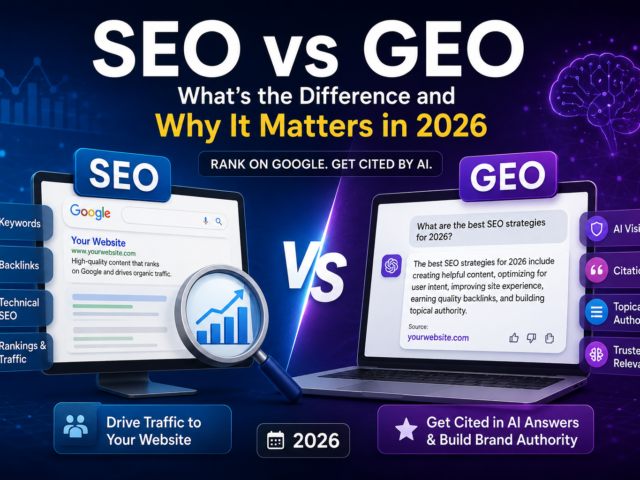 SEO vs GEO: What’s the Difference and Why It Matters in 2026